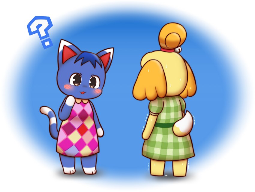 isabelle and rosie (animal crossing and etc) created by koufun