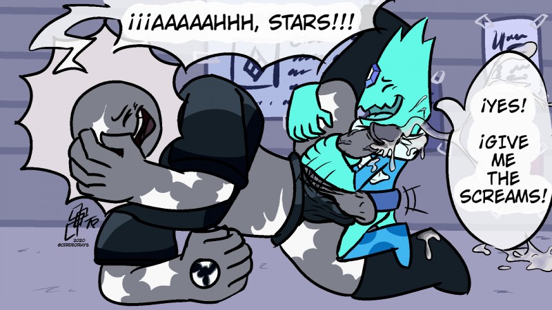 larimar and snowflake obsidian (cartoon network and etc) created by cerdeorhys