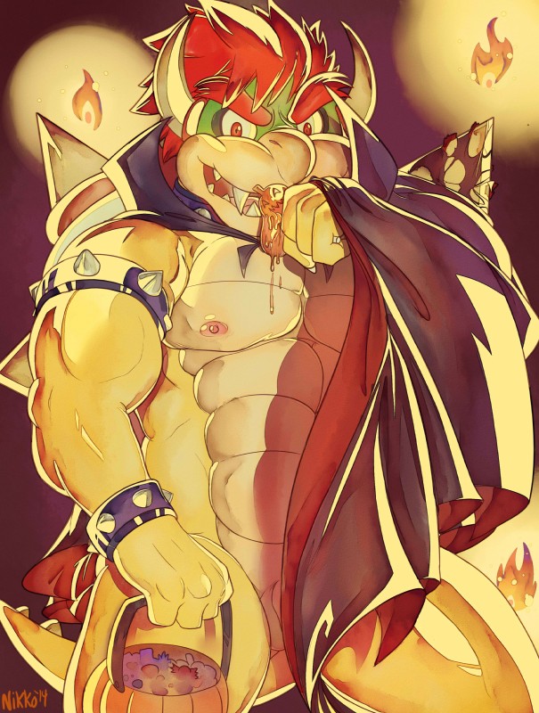 bowser (mario bros and etc) created by captain nikko
