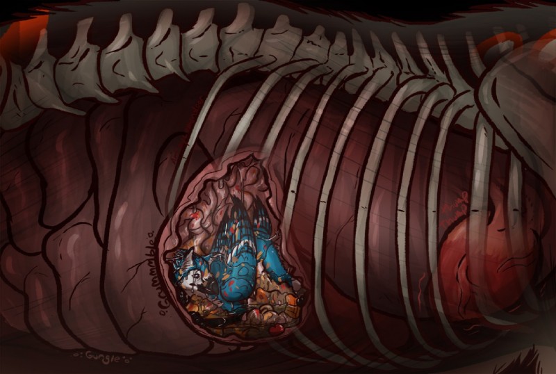 apple beak belly bodily_fluids bodily_noises bubble cinnamon_bun different_sound_effects duo extended_sound_effect feathered_wings feathers feral food food_in_stomach fruit guts heart_(organ) heartbeat inside_stomach internal intestines lung male male_pred onomatopoeia oral_vore organs partially_submerged pastry plant pumpkin rumbling rumbling_stomach size_difference soft_vore sound_effect_variant sound_effects stomach stomach_acid text thumping unseen_pred vore wings lemondeer mythology mordecai_(lemondeer) avian gryphon monster mythological_avian mythological_creature 2018 digital_media_(artwork)