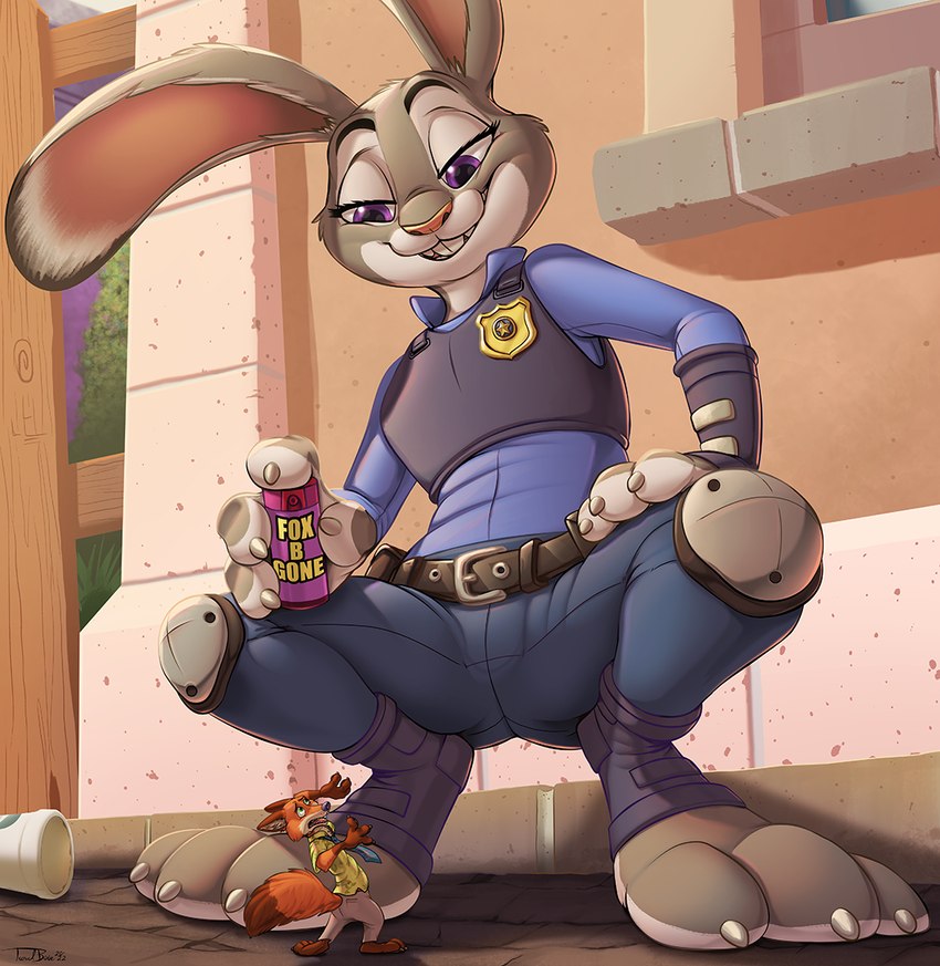 judy hopps and nick wilde (zootopia and etc) created by teaselbone
