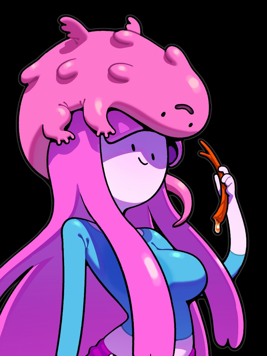 ambiguous_gender bangs blunt_bangs breasts dot_eyes duo female feral food hair pink_hair simple_eyes smile stick toony discount-supervillain adventure_time cartoon_network mythology neddy_(adventure_time) princess_bubblegum candy_people_(at) dragon food_creature human mammal mythological_creature mythological_scalie scalie 3:4 hi_res brother_(lore) brother_and_sister_(lore) sibling_(lore) sister_(lore)