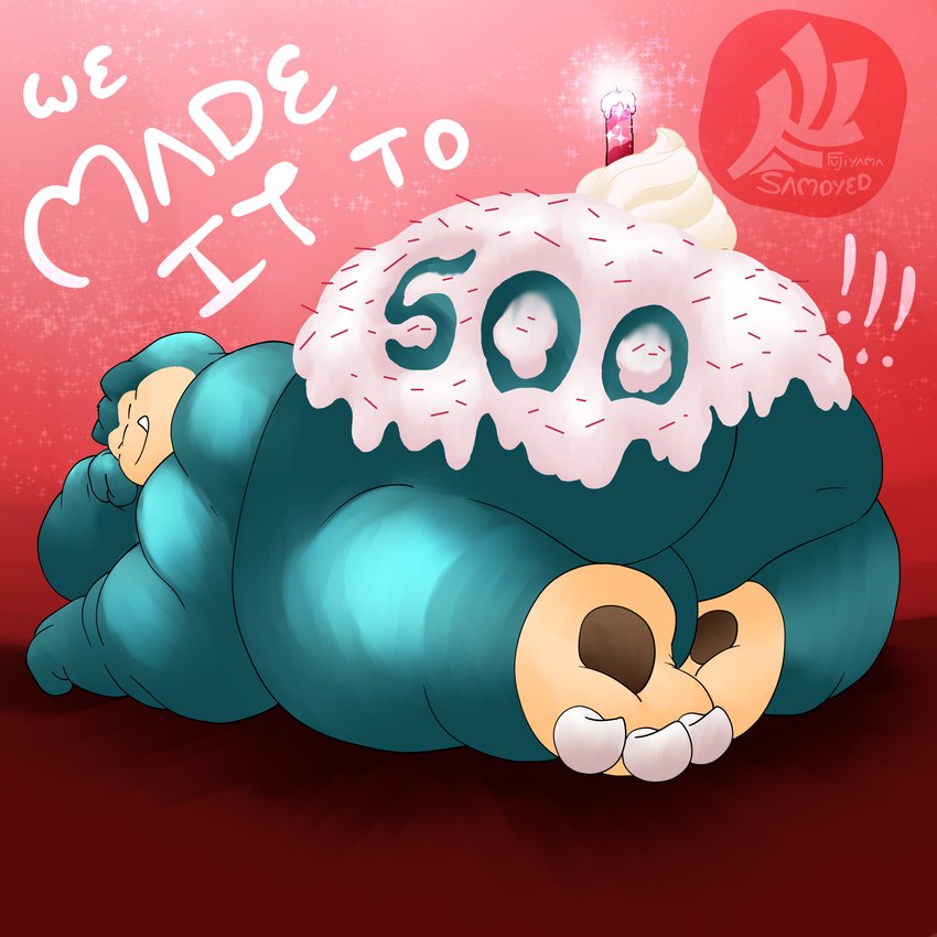 anthro big_butt body_writing butt candle candle_in_ass candle_insertion celebration dairy_products eyes_closed follower_number food frosting frosting_on_butt himbo huge_butt hyper hyper_butt looking_back male morbidly_obese morbidly_obese_anthro morbidly_obese_male nude obese obese_anthro obese_male overweight overweight_anthro overweight_male pose smile smirk solo sprinkles text thick_thighs whipped_cream wide_hips writing_on_butt fujiyama_samoyed_(artist) nintendo pokemon kovacs_fujiyamasamoyed) generation_1_pokemon mammal pokemon_(species) snorlax 1:1 english_text hi_res pinup shaded soft_shading watermark