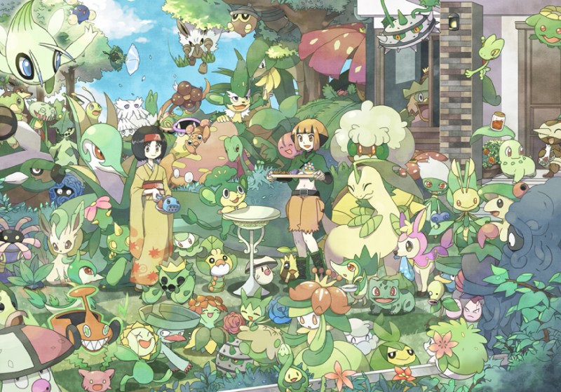 absolutely_everyone ambiguous_gender cactus female feral flower flower_hair flower_mane fungus goo-connected_lips grass group gym_leader head_flower head_leaf large_group larva leaf leaf_hair mushroom outside plant plant_hair plant_mane pseudo_hair pseudo_mane unknown_artist nintendo pokemon erika_(pokemon) gardenia_(pokemon) abomasnow amoonguss arthropod bayleef bellossom bellsprout breloom budew bulbasaur cacnea cacturne carnivine celebi cherubi chikorita cottonee cradily deer deerling eeveelution elemental_creature exeggcute exeggutor ferroseed ferrothorn flora_fauna flower_creature foongus fossil_pokemon fungi_fauna generation_1_pokemon generation_2_pokemon generation_3_pokemon generation_4_pokemon generation_5_pokemon gloom_(pokemon) grotle grovyle haplorhine hoppip human humanoid insect ivysaur jumpluff land_forme_shaymin leafeon leavanny legendary_pokemon lileep lilligant lizard lombre lotad ludicolo mammal maractus meganium monkey mow_rotom nuzleaf oddish pansage paras parasect petilil plant_cloak_wormadam pokemon_(species) primate reptile roselia roserade rotom sawsbuck scalie sceptile seedot serperior servine sewaddle shaymin shiftry shroomish simisage skiploom snivy snover spring_deerling spring_sawsbuck squirtle sunflora sunkern swadloon tangela tangrowth torterra tortoise treecko tropius turtle turtwig venusaur victreebel vileplume virizion weepinbell whimsicott wormadam