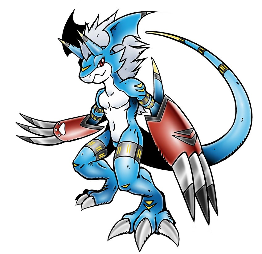 clothing evolved gloves hair handwear male solo tail el_poyomon bandai_namco digimon fakemon mythology fan_character sven_the_giramon digimon_(species) dragon flamedramon growlmon hybrid mythological_creature mythological_scalie reptile scalie absurd_res hi_res