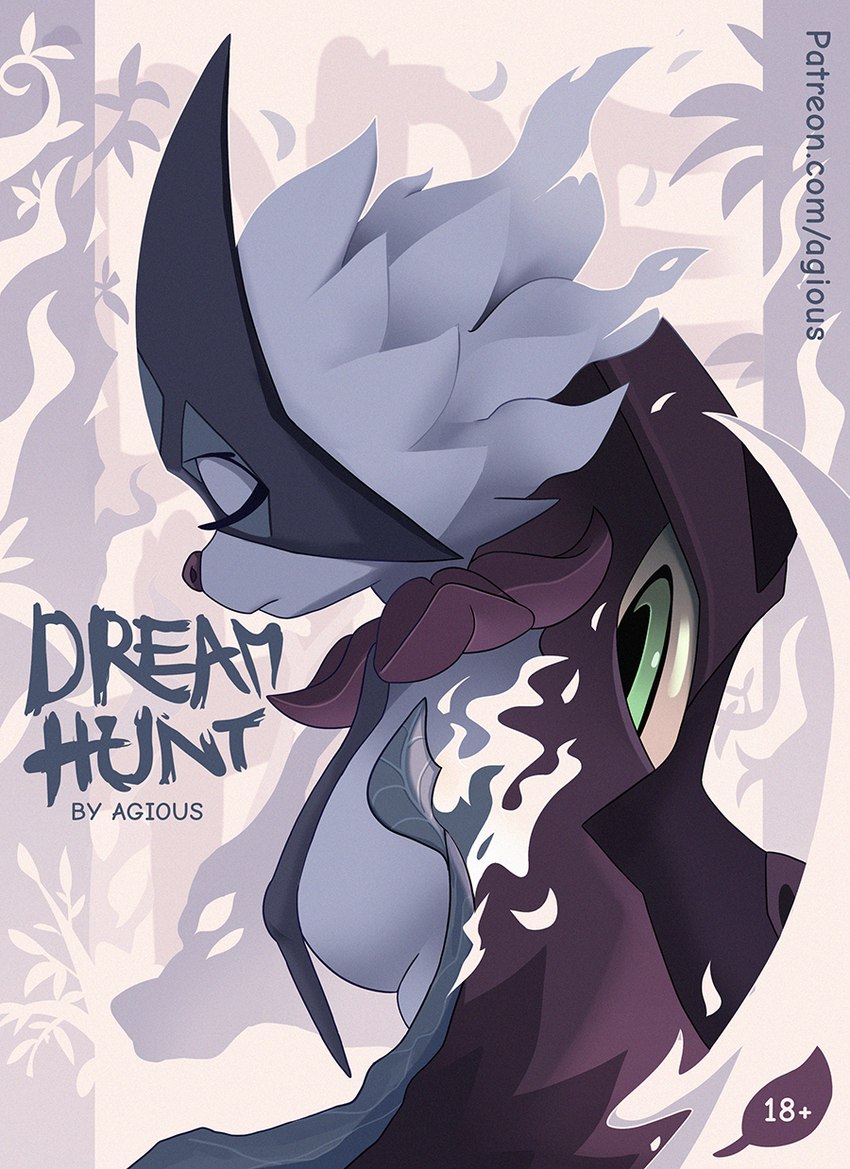 age_restriction anthro breast_curtains breasts duo female fire group leaf male nipple_outline plant side_boob text tree agious nintendo pokemon furion_(agious) mira_(agious) deer felid feline generation_7_pokemon generation_9_pokemon incineroar mammal meowscarada pokemon_(species) 2023 comic cover cover_art cover_page english_text hi_res url