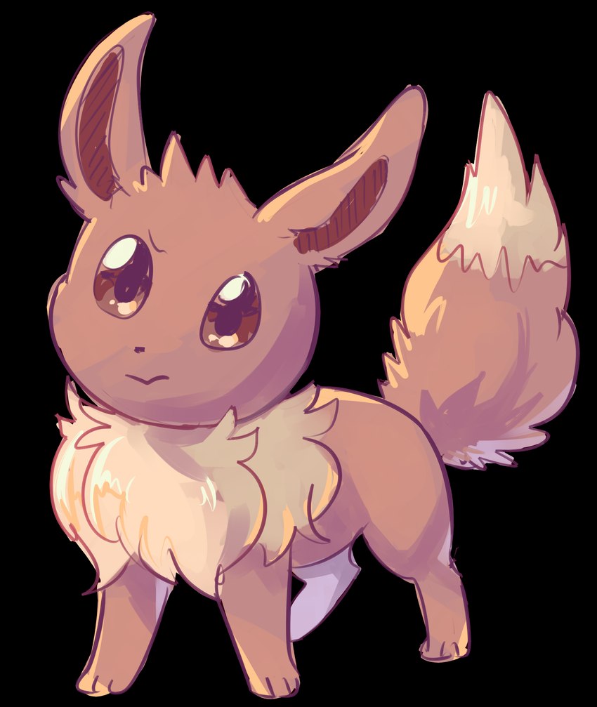 ambiguous_gender brown_body brown_eyes brown_tail feral fluffy fluffy_tail fur mouth_closed neck_tuft paws pupils quadruped solo standing tail tuft flavia-elric nintendo pokemon lux_(yapc) eevee generation_1_pokemon pokemon_(species) 2019 digital_media_(artwork) hi_res