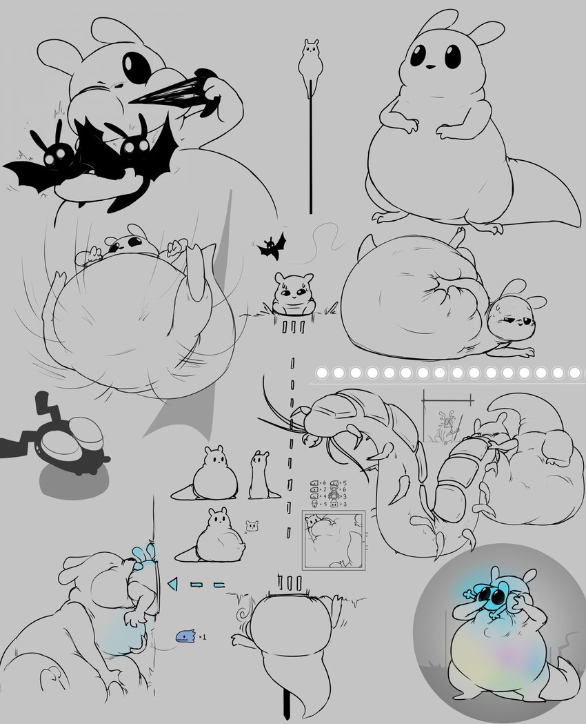 abdominal_bulge after_vore almost_fully_inside ambiguous_gender ambiguous_pred ambiguous_prey anthro anthro_pred anthro_prey being_watched belly belly_slam belly_squeeze belly_squish big_belly biped black_body black_eyes black_nose bloated blue_body blush bodily_fluids body_in_mouth cannibalism cheek_bulge chubby_cheeks dorsal_ridge duo ears_back eating eating_food eyes_closed falling feral feral_prey food forced front_view fruit fully_inside gameplay_mechanics glowing glowing_body grey_background group gui half-closed_eyes hand_on_belly hand_on_face hand_on_own_belly hand_on_throat hard_vore head_first head_in_mouth holding_another holding_belly holding_food holding_melee_weapon holding_object holding_polearm holding_spear holding_weapon huge_belly hyper hyper_belly iconography imminent_vore imprint in_throat inside larger_ambiguous larger_anthro larger_feral larger_pred larger_prey looking_at_another looking_up looking_up_at_another low-angle_view lying mass_vore melee_weapon motion_lines multiple_prey narrowed_eyes neck_bulge nude obese obese_ambiguous obese_anthro on_front on_side one_eye_closed oral_vore outside overweight overweight_ambiguous overweight_anthro panicking partially_inside pivoted_ears plant pole polearm predator/prey quadruped resting_on_belly room_filling same_size_vore side_view simple_background sitting size_difference smaller_ambiguous smaller_anthro smaller_feral smaller_pred smaller_prey soft_vore solo spear squish standing stretched_mouth stretched_throat struggling struggling_prey stuck stuck_in_pipe sweat sweatdrop tail tailbutt thick_tail trio unwilling_prey vore weapon wide_eyed wings worm's-eye_view pingthehungryfox rain_world videocult gourmand_(rain_world) batfly_(rain_world) centipede_(rain_world) cyan_lizard_(rain_world) lantern_mouse_(rain_world) lizard_(rain_world) scavenger_(rain_world) slugcat 2023 digital_media_(artwork) greyscale hi_res line_art monochrome multiple_images sequence spot_color