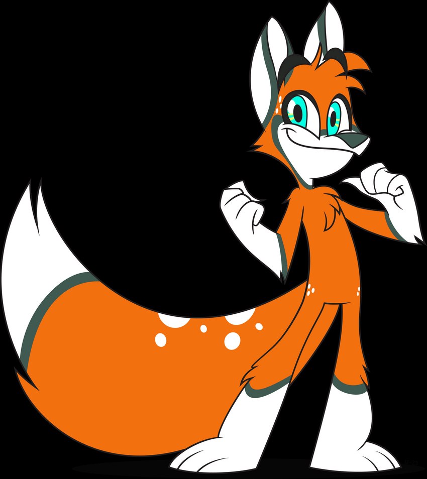 4_fingers anthro biped black_nose blue_eyes dipstick_tail eyebrows fingers fluffy fluffy_tail fur gloves_(marking) leg_markings male markings multicolored_body multicolored_fur on_model orange_body orange_fur orange_tail simple_background smile socks_(marking) solo standing tail tail_markings transparent_background two_tone_body two_tone_fur white_body white_fur le-23 zoophobia spam_(zoophobia) canid canine fox mammal 2020 absurd_res alpha_channel full-length_portrait hi_res portrait