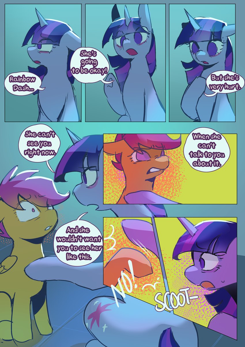 scootaloo and twilight sparkle (friendship is magic and etc) created by sinful pie