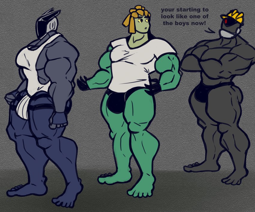 big_muscles biped bulge construction construction_worker growth huge_muscles hyper hyper_muscles machine male male_humanoid muscle_growth muscular plantigrade transformation worker polarisbot humanoid robot robot_humanoid hi_res