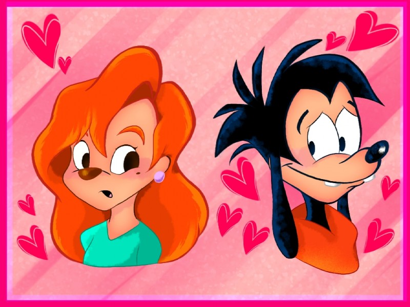 max goof and roxanne (goof troop and etc) created by shiawase usagi