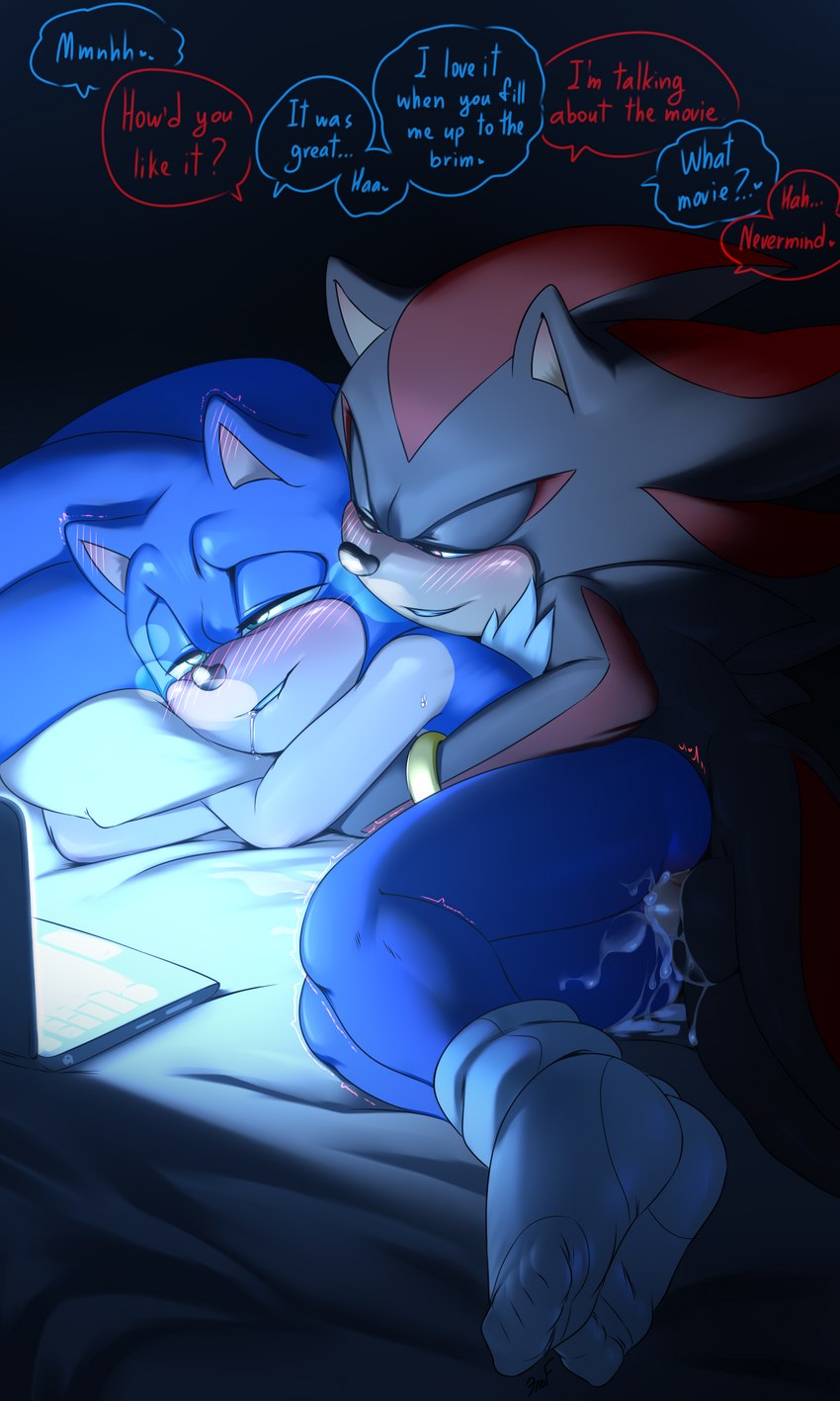 ambient crewmate, shadow the hedgehog, and sonic the hedgehog (sonic the hedgehog (series) and etc) created by krazyelf