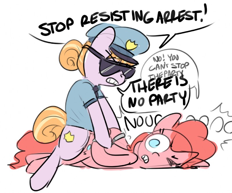copper top and pinkie pie (friendship is magic and etc) created by nobby (artist)