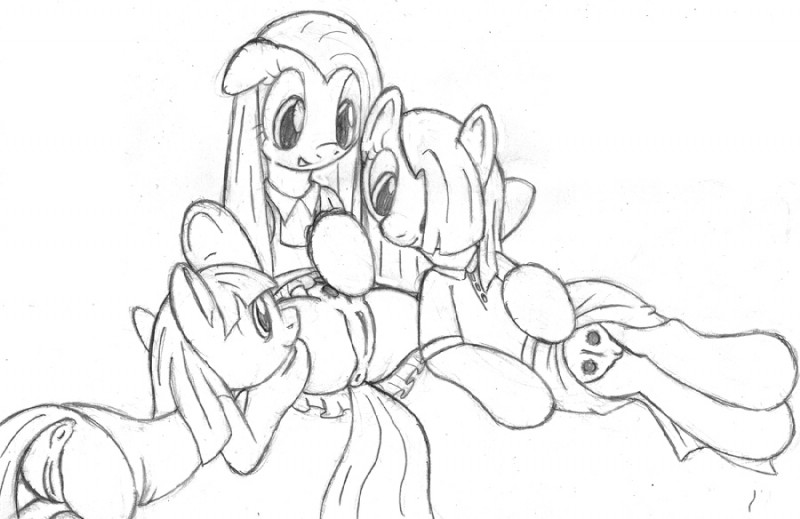 anus butt clothing dress female feral genitals group hair long_hair nipples pussy smile straight_hair tail teats tg-0 friendship_is_magic hasbro my_little_pony limestone_pie_(mlp) marble_pie_(mlp) pinkamena_(mlp) pinkie_pie_(mlp) earth_pony equid equine horse mammal pony monochrome sibling_(lore) sister_(lore) sisters_(lore)