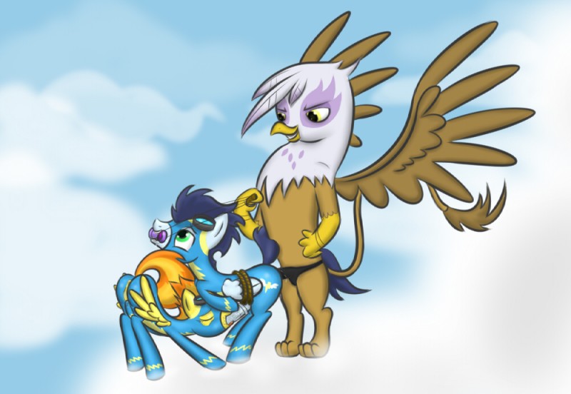 gilda, soarin, spitfire, and wonderbolts (friendship is magic and etc) created by w300