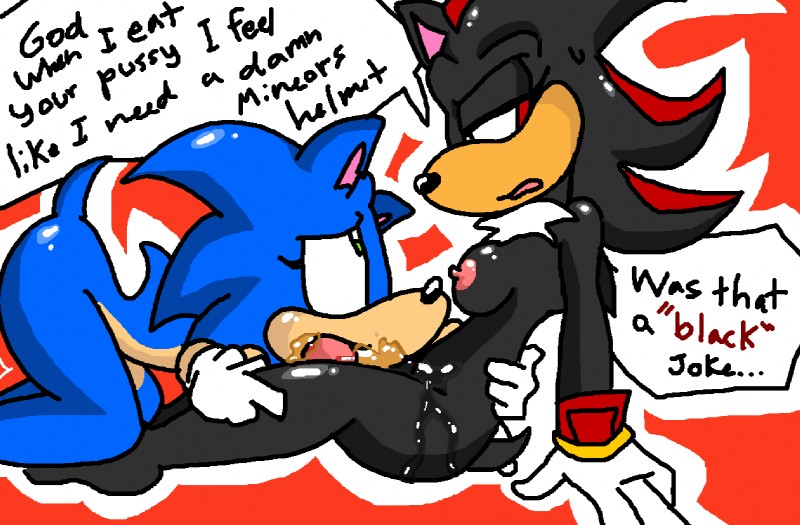 shadow the hedgehog and sonic the hedgehog (sonic the hedgehog (series) and etc) created by perverted bunny