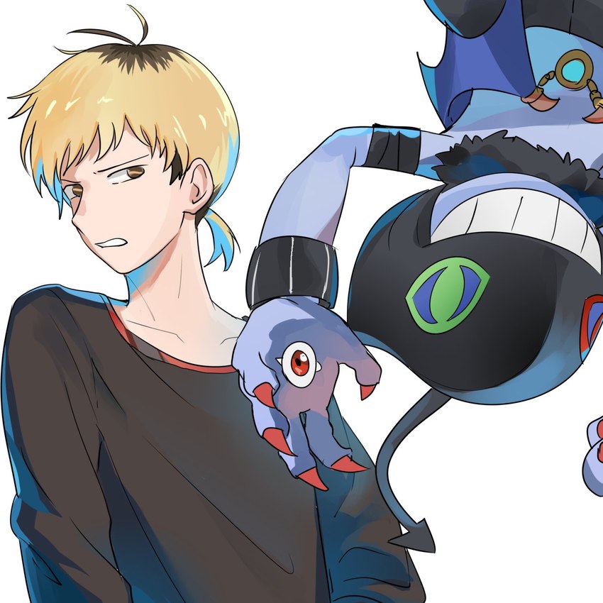 dracmon and kaito shinonome (digimon survive and etc) created by kcyan12