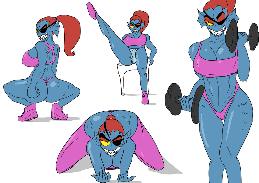 undyne (undertale (series) and etc) created by putricia