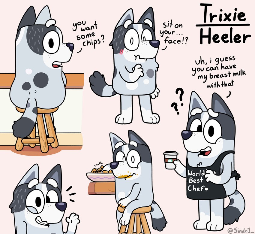 trixie heeler (bluey (series)) created by sindr1