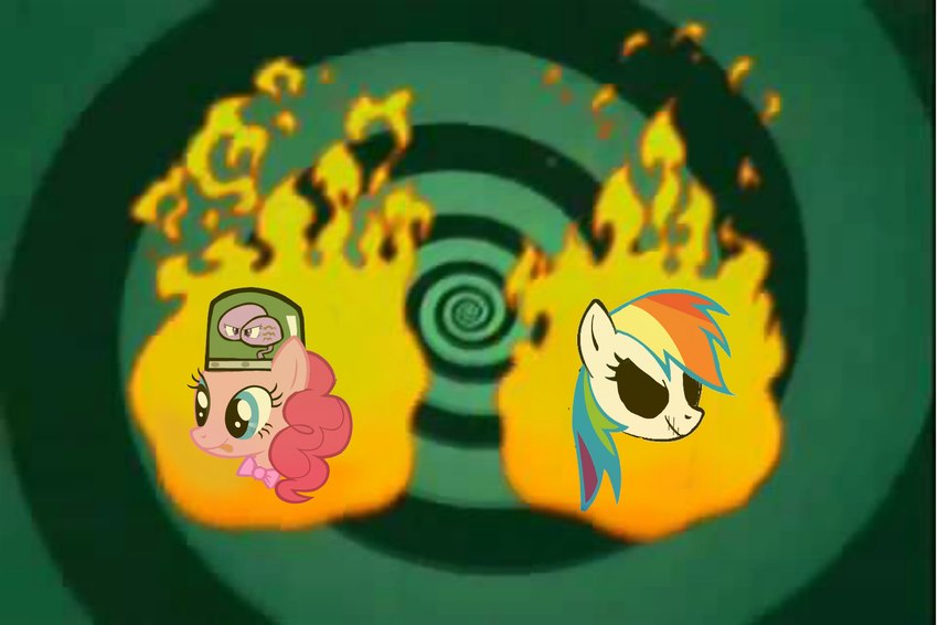 bone brain duo female organs pink_bow skull tongue tongue_out unknown_artist cartoon_network evil_con_carne friendship_is_magic hasbro my_little_pony the_grim_adventures_of_billy_and_mandy pinkie_pie_(mlp) rainbow_dash_(mlp) equid equine horse mammal pony absurd_res hi_res