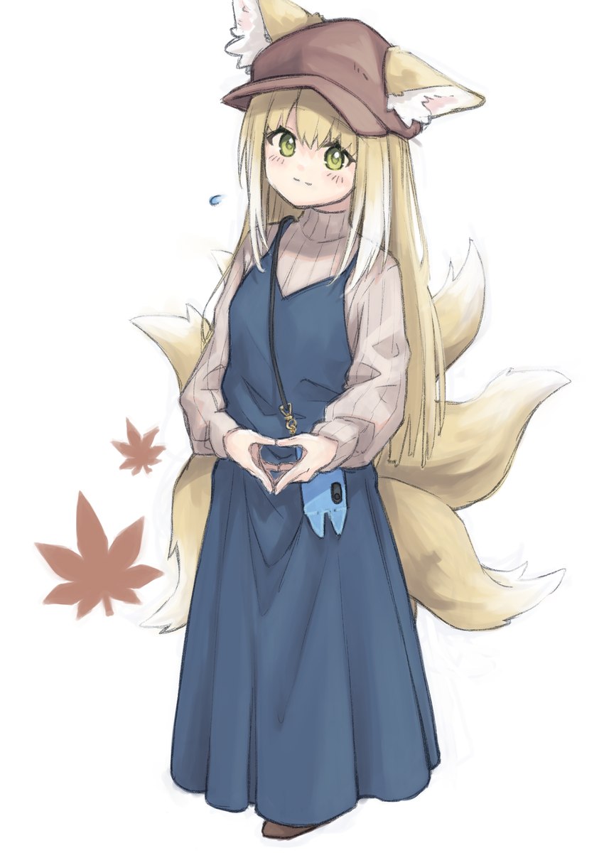 blonde_hair blush clothed clothing female female_humanoid fully_clothed fully_clothed_humanoid green_eyes hair inner_ear_fluff mouth_closed solo standing tail tuft young young_humanoid serena_runa arknights hypergryph studio_montagne suzuran_(arknights) animal_humanoid canid canid_humanoid canine canine_humanoid fox_humanoid humanoid mammal mammal_humanoid tailed_humanoid 2024 absurd_res full-length_portrait hi_res japanese_description portrait