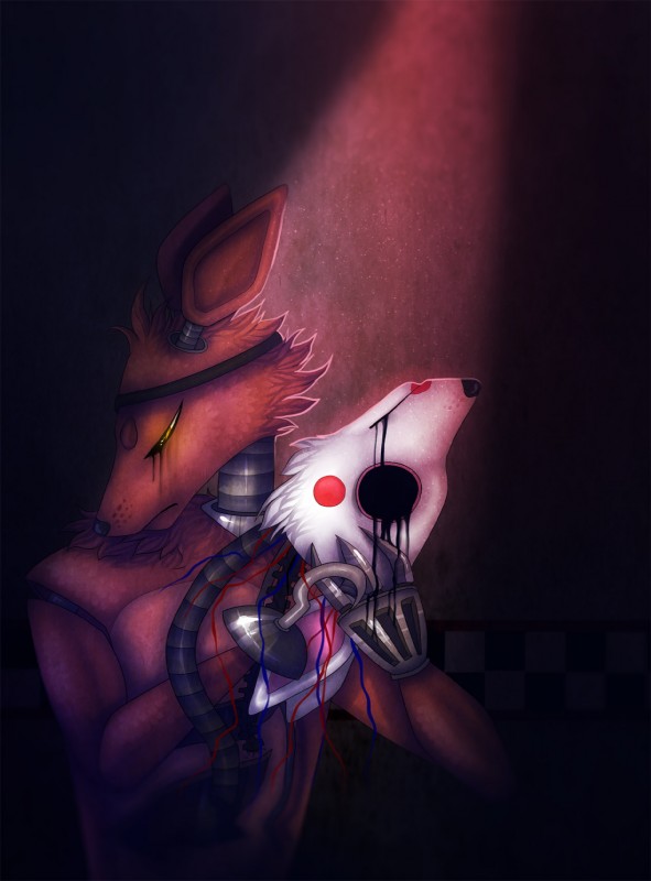 foxy and mangle (five nights at freddy's 2 and etc) created by neytirix