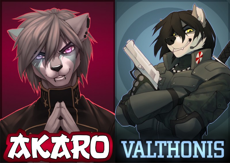 akaro and valthonis created by wolfy-nail