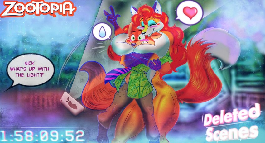 aurora spencer and nick wilde (zootopia and etc) created by superbabsy123