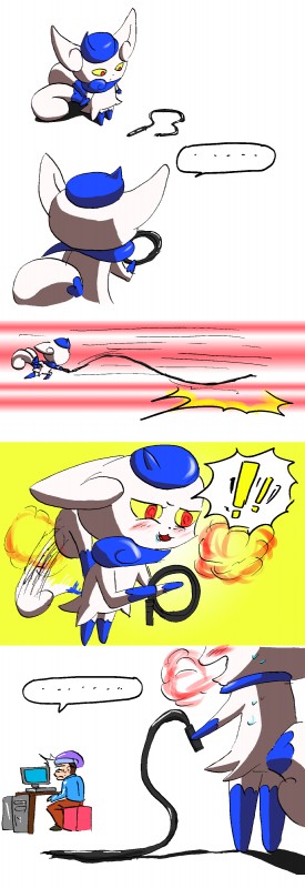 female male whip punkydreamer nintendo pokemon generation_6_pokemon human mammal meowstic pokemon_(species) absurd_res comic hi_res