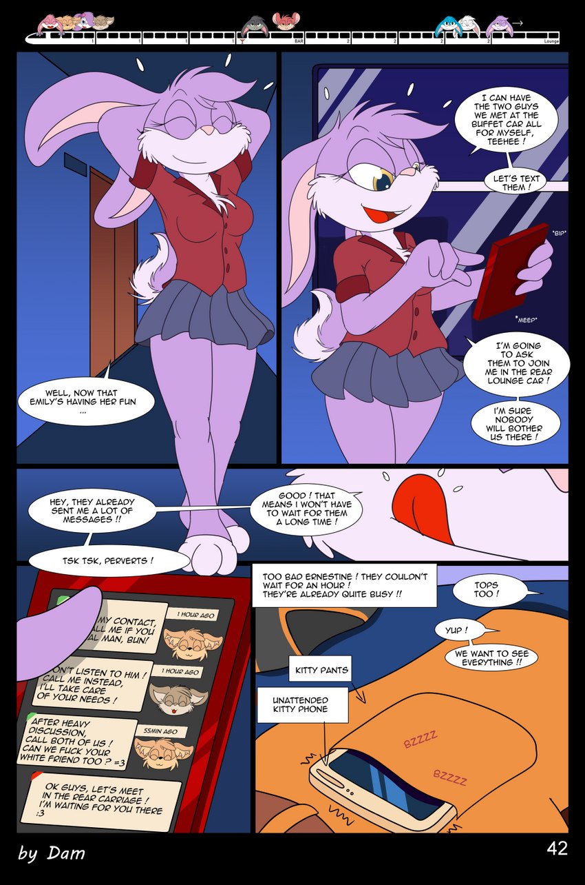 ernestine (tiny toon adventures and etc) created by dam (artist)