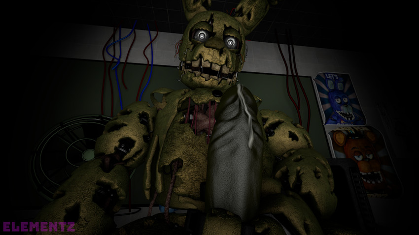 springtrap (five nights at freddy's 3 and etc) created by elementz808