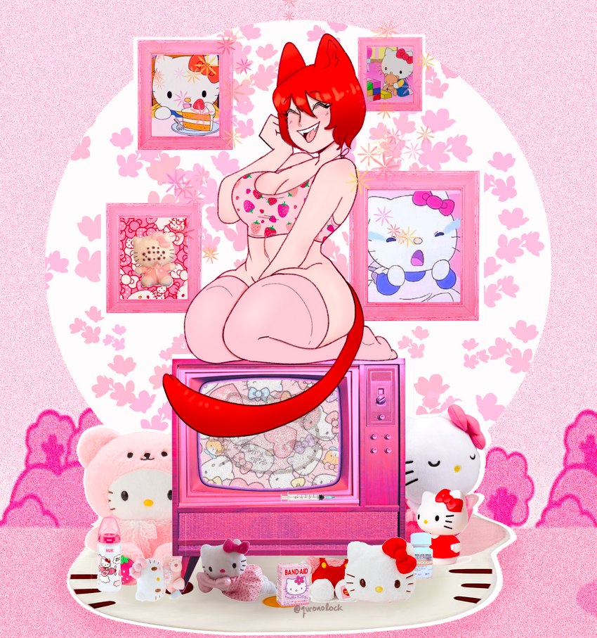 hello kitty and miss cake (hello kitty (series) and etc) created by guronolock