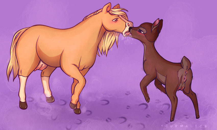 bambi's mother and esperanza (spirit: stallion of the cimarron and etc) created by tourmalice