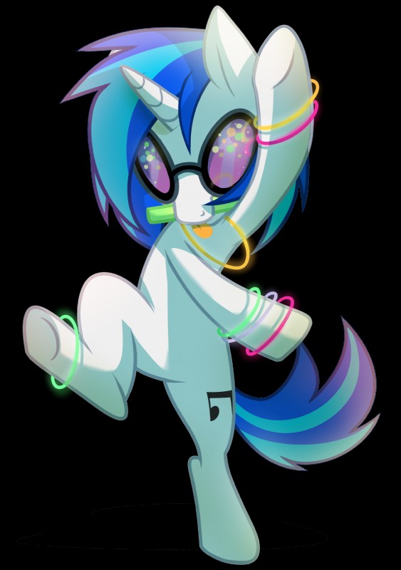 blue_hair bracelet cutie_mark eyewear female feral glasses glowing glowstick hair horn jewelry multicolored_hair shadow simple_background solo sunglasses tail transparent_background two_tone_hair wicklesmack friendship_is_magic hasbro my_little_pony mythology vinyl_scratch_(mlp) equid equine mammal mythological_creature mythological_equine unicorn 2013 absurd_res alpha_channel hi_res