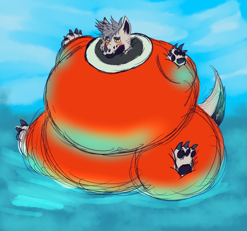 anthro blushy clothes_inflation clothing expansion floating flustered inflatable inflatable_suit inflation latex latex_clothing male outside paws puffy sea seascape sky solo suit suit_inflation swimming_pool tail vehicle wagon water tuboorange mythology maverick_(betaetadelota) canid canine canis dragon hybrid mammal mythological_creature mythological_scalie scalie wolf