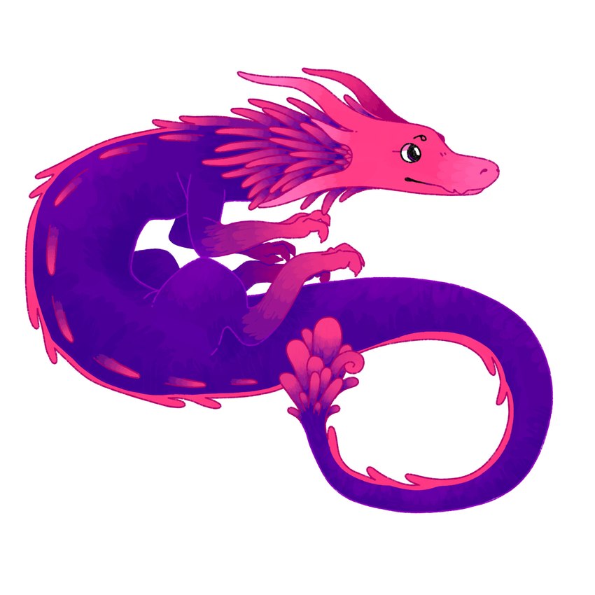 ambiguous_gender eyebrows feral pink_body purple_body simple_background snout solo tail tail_tuft tuft white_background dyyrlysh rain_world videocult lizard_(rain_world) 1:1 2020 absurd_res digital_drawing_(artwork) digital_media_(artwork) full-length_portrait hi_res krita_(artwork) portrait shaded