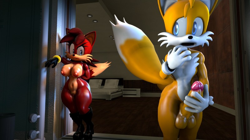 anthro areola balls big_breasts breasts curvy_figure duo erect_nipples erection female genitals male nipples nude penis pussy thick_thighs wide_hipped_female wide_hips lowkeydiag archie_comics sega sonic_the_hedgehog_(archie) sonic_the_hedgehog_(comics) sonic_the_hedgehog_(series) fiona_fox miles_prower canid canine fox mammal 16:9 2017 3d_(artwork) alternate_version_at_source digital_media_(artwork) hi_res source_filmmaker_(artwork) widescreen