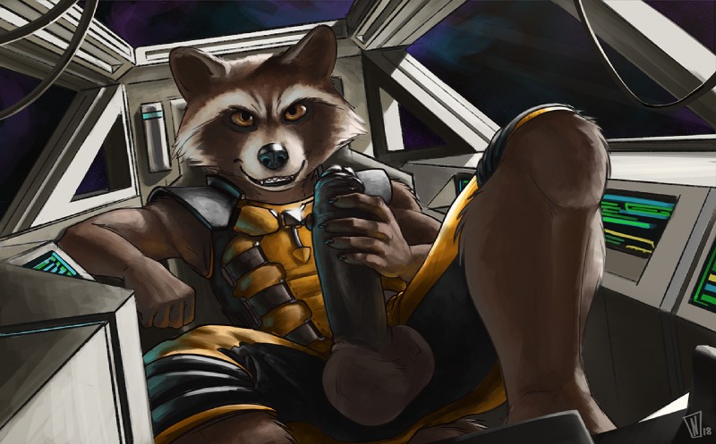 rocket raccoon (guardians of the galaxy and etc) created by neelix