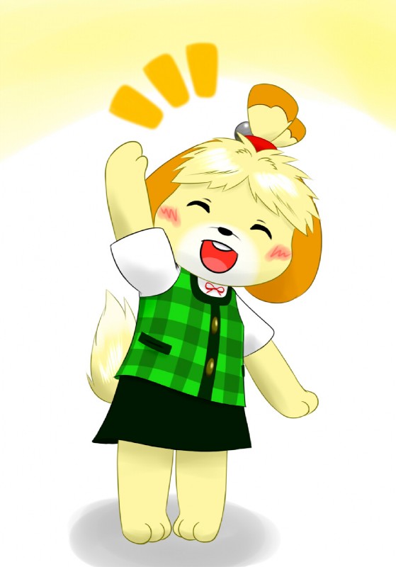 isabelle (animal crossing and etc) created by lu4 8haku mai
