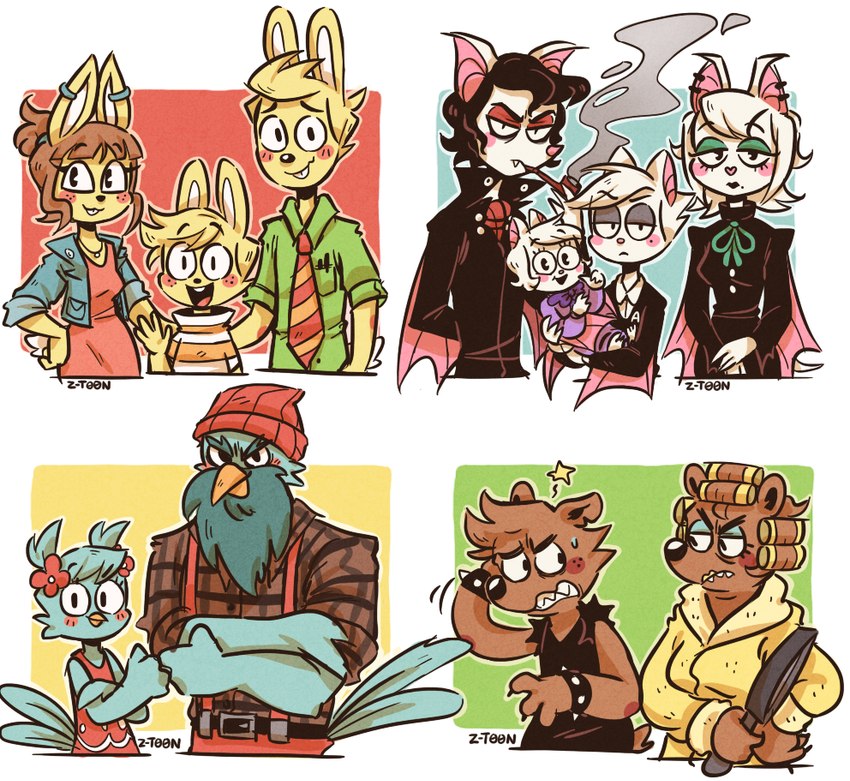 melvin's father, melvin's mother, rodney's father, rodney's mother, poppy's father, and etc (hoppscotch) created by z-t00n