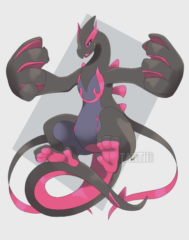 ambiguous_gender nude open_mouth solo tail tartii fakemon nintendo pokemon fan_character ziva_(tartii) generation_2_pokemon generation_7_pokemon hybrid legendary_pokemon lugia pokemon_(species) salazzle 2017 digital_media_(artwork) hi_res