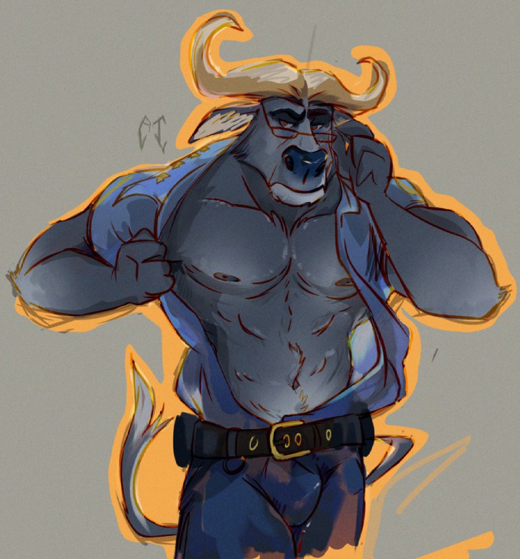 chief bogo (zootopia and etc) created by alpha-thunder