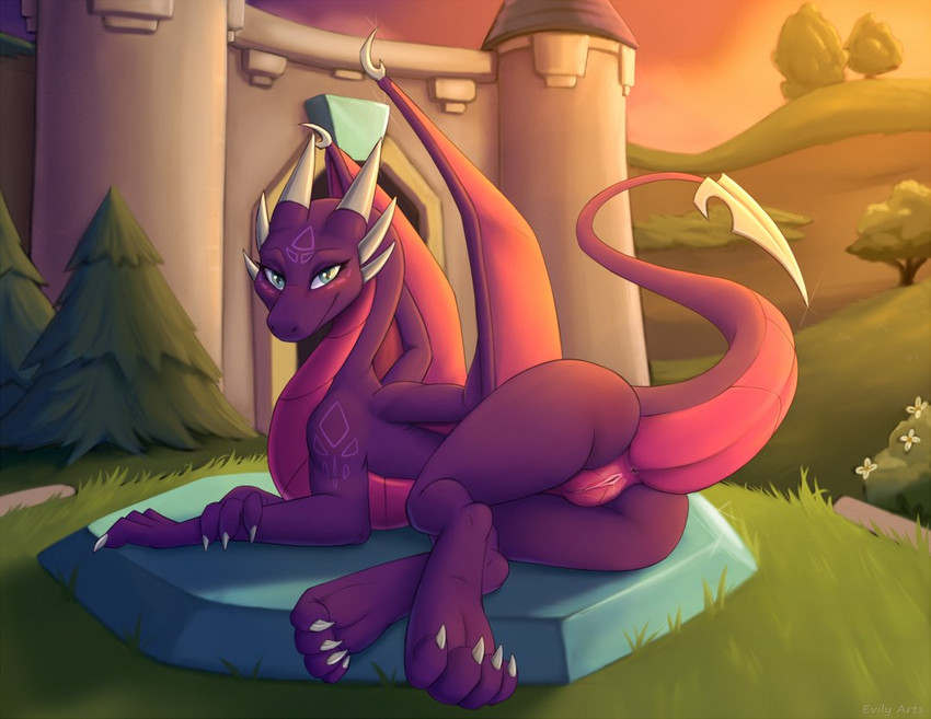 cynder (spyro the dragon and etc) created by evilymasterful