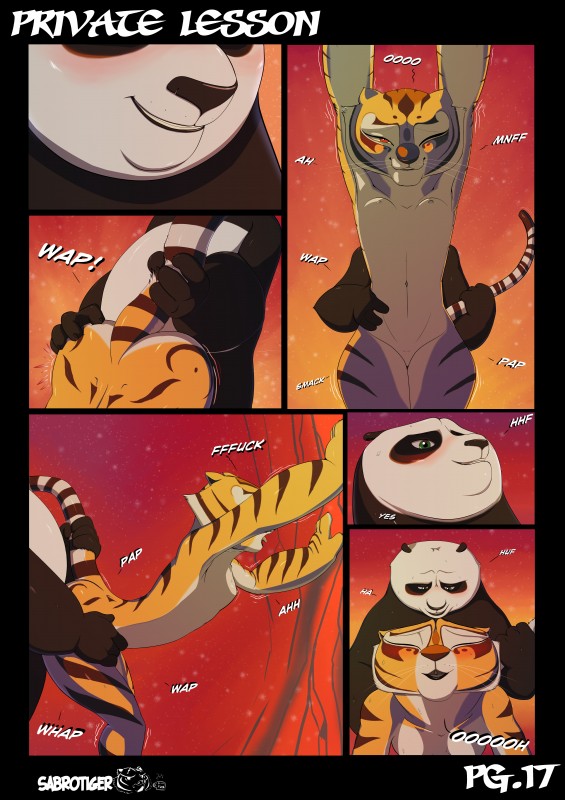 master po ping and master tigress (kung fu panda and etc) created by sabrotiger