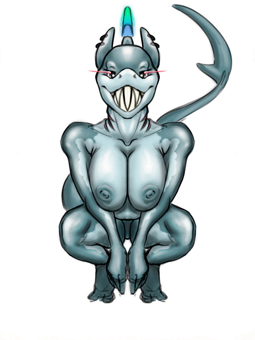 anthro big_breasts breasts female nipples nude solo alester_nibras fish marine shark absurd_res hi_res huge_filesize