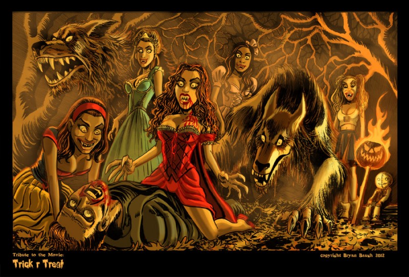 blood bodily_fluids breasts cheerleader female group holidays male text bryanbaugh fairy_tales halloween little_red_riding_hood_(copyright) mythology snow_white_and_the_seven_dwarfs trick_'r_treat danielle_(trick_r_treat) janet_(trick_r_treat) laurie_(trick_r_treat) little_bo_peep little_red_riding_hood maria_(trick_r_treat) sam_(trick_'r_treat) snow_white steven_wilkins canid canine canis mammal mythological_canine mythological_creature werecanid werecanine werecreature werewolf wolf english_text