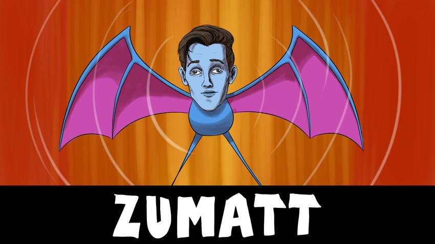 cross-eyed echolocation feral flying hair humanoid_face male membrane_(anatomy) membranous_wings simple_background solo sound_wave text white_text wings ergomancy nintendo pokemon supermega matt_watson bat chimera generation_1_pokemon mammal pokemon_(species) zubat 16:9 2020 colored digital_drawing_(artwork) digital_media_(artwork) english_text hi_res shaded species_name widescreen