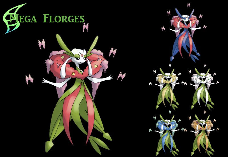 female alphaxxi fakemon nintendo pokemon blue_flower_florges eternal_flower_florges florges generation_6_pokemon humanoid mega_evolution orange_flower_florges pokemon_(species) red_flower_florges white_flower_florges yellow_flower_florges absurd_res alpha_channel hi_res