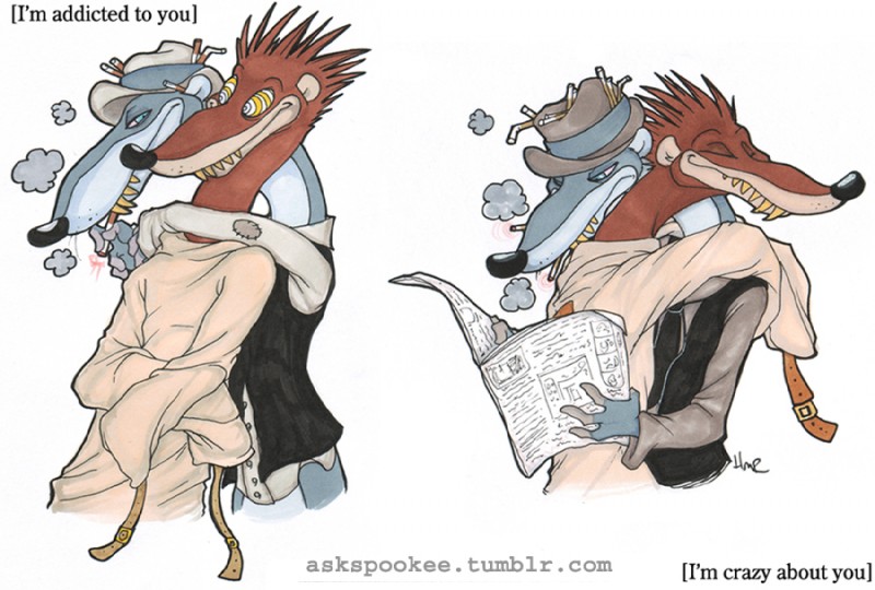 anthro cigarette clothing corny duo eyes_closed fur hair hug love male male/male newspaper reading restraints smoke smoking straitjacket text zeriara disney who_framed_roger_rabbit psycho_(character) toon_patrol wheezy least_weasel mammal mustelid musteline true_musteline weasel noname_(disambiguation) english_text url